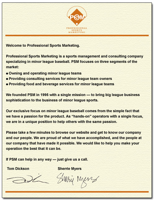 Professional Sports Marketing ® - Home